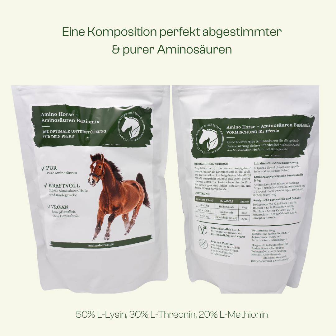 Aminosäurenmix für Pferde- 650g Monatspackung
