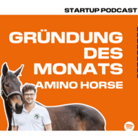 Logo KIT Gründerschmiede Podcast mit Amino Horse